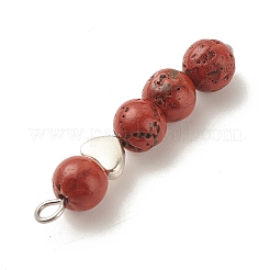 Круглые подвески из смешанных натуральных драгоценных камней&nbsp;PALLOY-JF01511