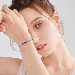 Наборы для изготовления браслетов из круглых бусин из натуральных камней своими руками&nbsp;DIY-YW0011-83