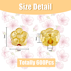 600 pz 2 colori perline in lega di stile tibetano&nbsp;FIND-DC0002-71