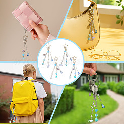 4 шт. подвесные украшения из стекла и акрила&nbsp;HJEW-MA00024