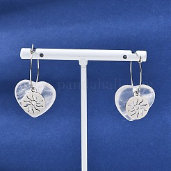 Boucles d'oreilles créoles pour femmes&nbsp;EJEW-G475-01P