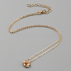 Halskette mit Anhänger aus 304 Edelstahl für Damen&nbsp;NJEW-WH0022-11A-G