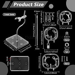 Verstellbarer Kunststoffständer als Präsentationshalterung für Actionfiguren&nbsp;ODIS-WH0030-316A