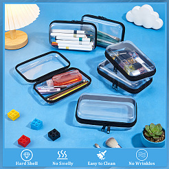6 caja transparente con cremallera para guardar artículos de escritorio de mascotas.&nbsp;ABAG-WA0001-44B