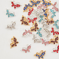30 pz 6 colori cabochon in strass in lega&nbsp;FIND-OC0001-68