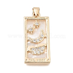 Pendentifs en laiton zircon cubique transparent&nbsp;CU-CBAE7DF-08G
