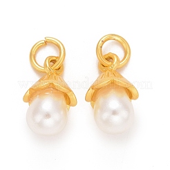 Pendenti di perle imitazione plastica abs&nbsp;FIND-M005-01G
