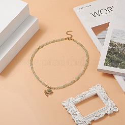 Природный зеленый авантюрин бисером ожерелья&nbsp;NJEW-JN04226-01