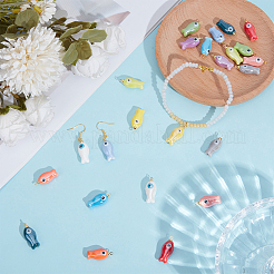 24 pendentif en porcelaine fait main 12 couleurs&nbsp;PALLOY-ME00041
