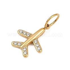 Подвески из нержавеющей стали 304 со стразами&nbsp;STAS-K307-08A-G