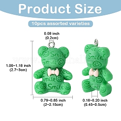 Подвески из непрозрачной смолы 10 шт.&nbsp;RESI-YW0005-17