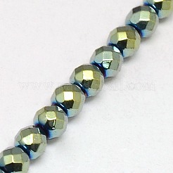 Chapelets de perles en hématite synthétique sans magnétiques&nbsp;G-J169B-2mm-06