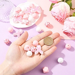 25шт 5 стиля силиконовые бусины&nbsp;FIND-YW0011-13