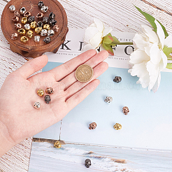 Сплавочные овальные бусины тибетского стиля &nbsp;PALLOY-PH0005-99