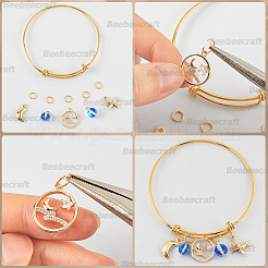 6шт регулируемый расширяемый браслет из нержавеющей стали 304&nbsp;MAK-BBC0001-10