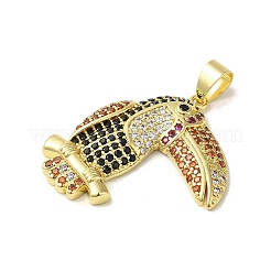 Латунные микро проложить кубического циркония подвески&nbsp;KK-C058-11G