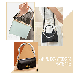 2 шт. 2 стиля пластиковых ручек для сумок с имитацией жемчуга&nbsp;FIND-WR0007-91