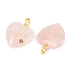 Ciondoli quazo rosa naturale&nbsp;G-D104-01G-09