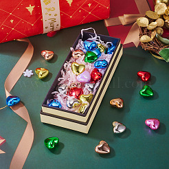 50шт непрозрачные акриловые бусины с покрытием&nbsp;PACR-TA0001-23