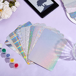 18 stücke 9 arten rechteck laser papier karte&nbsp;DIY-OC0013-38