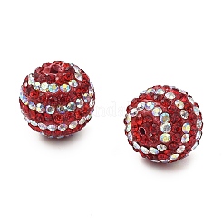 Полосатый узор полимерная глина стразы бусины&nbsp;CLAY-NH0001-01H