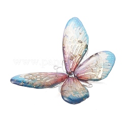 3 pz 3 colori resina epossidica e ciondoli connettore farfalla 3D in acciaio inossidabile 304&nbsp;PALLOY-TA00400