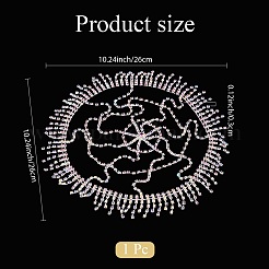 Сетчатые повязки на голову из сплава со стразами&nbsp;OHAR-WH20007-05P-01
