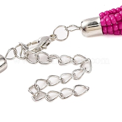 Ожерелья-нагрудники из ракушек из пресноводной воды NJEW-S427-02C