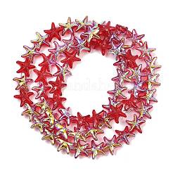 Стеклянные бусины с гальваническим покрытием &nbsp;EGLA-P069-01A-AB