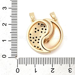 Valentinstag-Anhänger aus Messing mit Mikropavé-Fassung und Zirkonia&nbsp;LS-KK-H251-01B-G