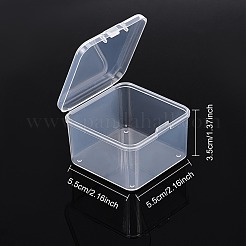 Contenitori di perle di plastica trasparente&nbsp;CON-WH0074-63A