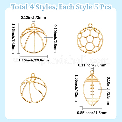 20 pz. 4 stili lega castone posteriore aperto grandi pendenti&nbsp;FIND-SP0005-99
