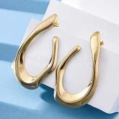 Серьги-гвоздики в форме капли из нержавеющей стали 304&nbsp;EJEW-B108-13G