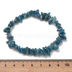 Bracelets extensibles en perles d'apatite naturelle pour femmes&nbsp;BJEW-D467-01B