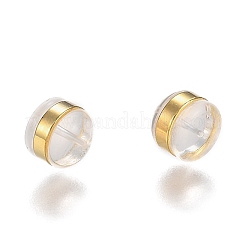 Anelli in ottone dadi auricolari in silicone&nbsp;SIL-N003-03G