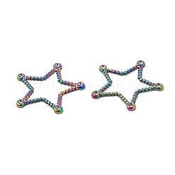 Ionenplattierung (IP) 304 Edelstahl Verbindungsring Strass-Einstellungen&nbsp;STAS-A070-05MC