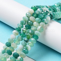 Натуральный полосатый агат / полосатые агатовые бусы&nbsp;G-E605-A02-01C