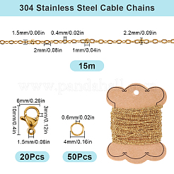 Наборы для самостоятельного изготовления цепочек из нержавеющей стали 304&nbsp;DIY-SC0027-82