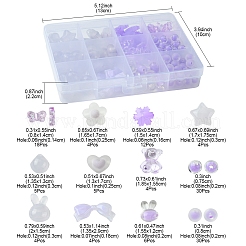 Прозрачные непрозрачные акриловые бусины&nbsp;OACR-FS0001-80