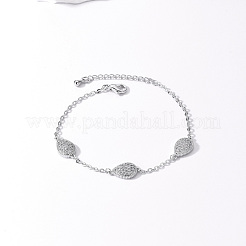 Bracelets à maillons en forme de larme en laiton&nbsp;ZC8988-2