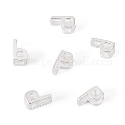 6 pièce de 925 perles initiales creuses en argent sterling&nbsp;STER-TA0001-53P