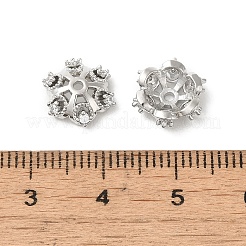 Tappi per perline in ottone con placcatura a cremagliera&nbsp;KK-B088-05C-P