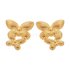 Серьги-гвоздики из нержавеющей стали 304 для женщин&nbsp;LS-EJEW-K306-24G