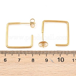 Серьги-гвоздики из нержавеющей стали 304&nbsp;EJEW-D339-01G