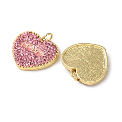 Подвески латунные горный хрусталь&nbsp;KK-C143-39G-01