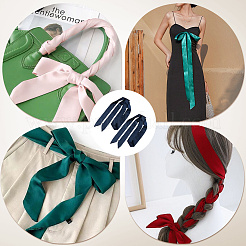 Длинный полиэстеровый шелковый шарф для женщин и девочек&nbsp;LS-AJEW-WH20042-77E