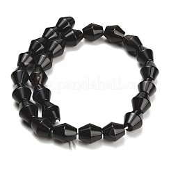 Natürliche schwarze Achat Perlen Stränge&nbsp;GG-L001-D01-01