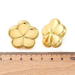 Pendientes de botón de acero inoxidable 304 con diseño de flor para mujer&nbsp;EJEW-A125-73G