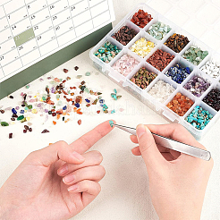 396 г 18 стиля натуральных и синтетических бусинок из драгоценных камней&nbsp;G-NB0002-64