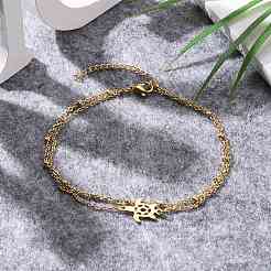 Многорядные браслеты из нержавеющей стали 304 с ионным покрытием (IP)&nbsp;X-AJEW-AN00332-01